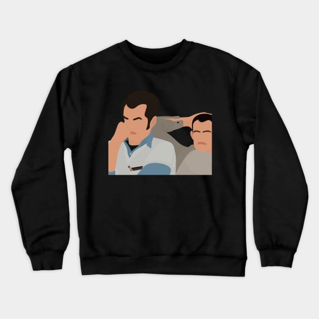 Vintage - One Flew Over The Cuckoos Nest - Retro Design Crewneck Sweatshirt by WaltTheAdobeGuy